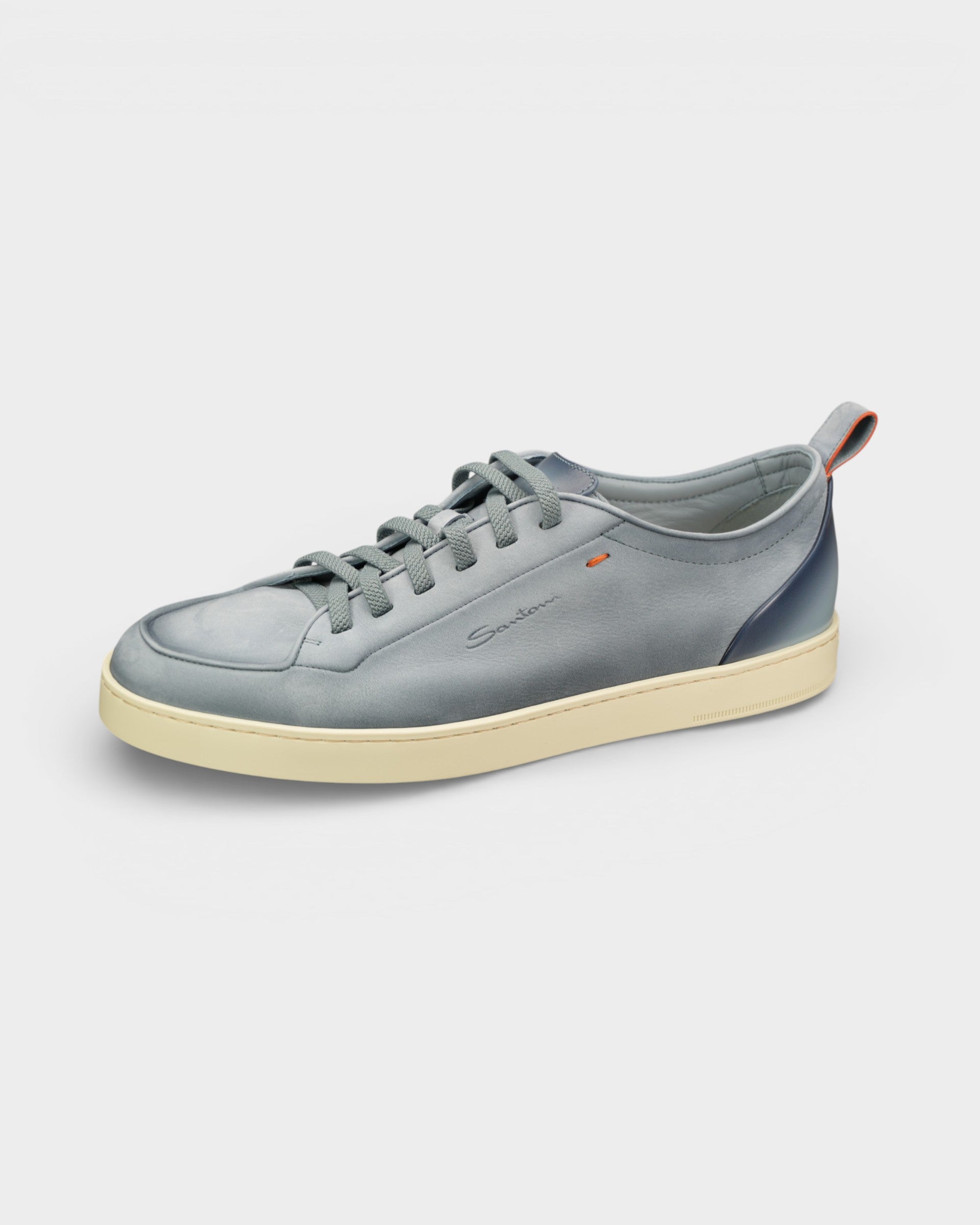 Monte Carlo Sneaker-8 M-Light Blue-Santoni-Levy's Clothier