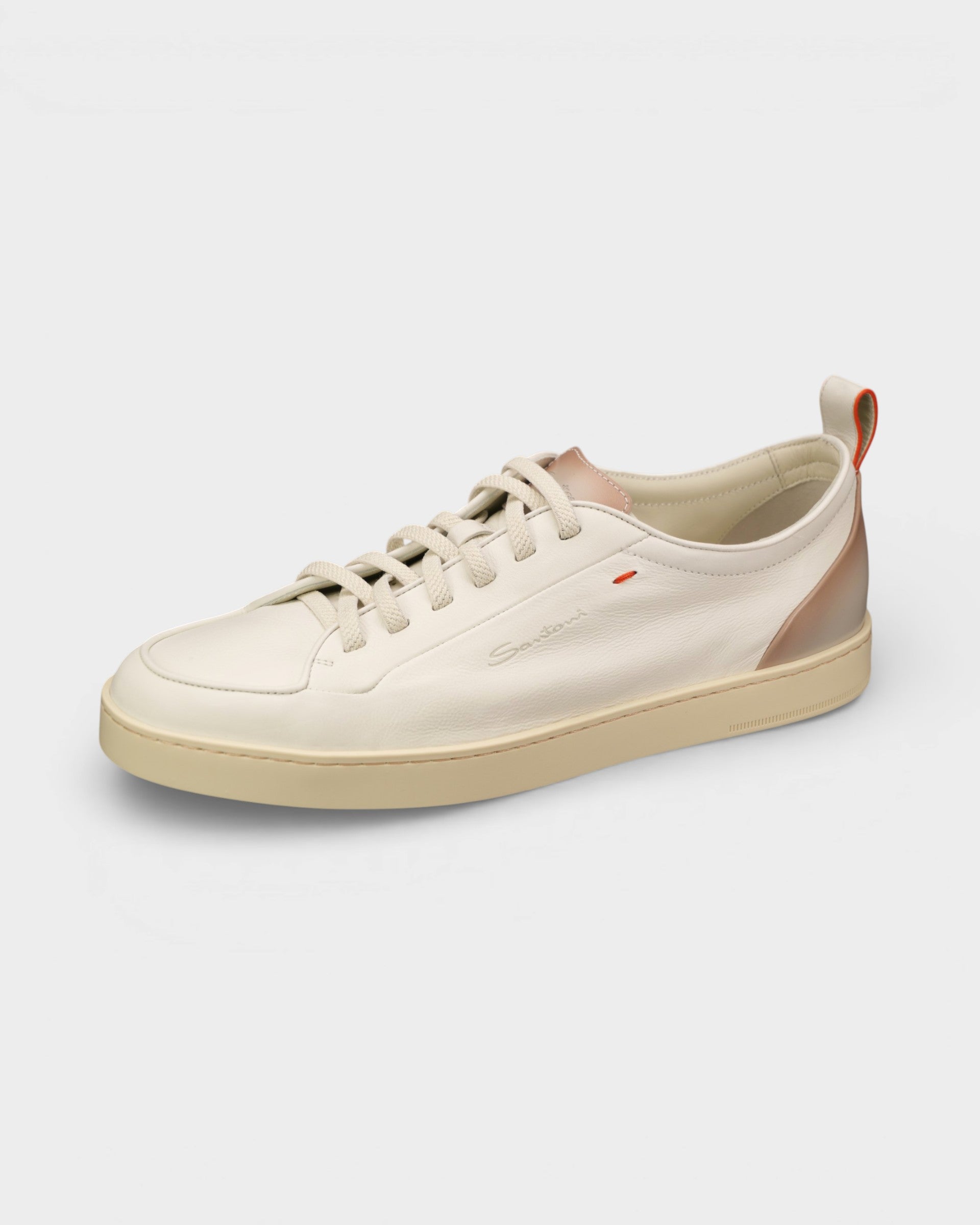 Monte Carlo Sneaker-8 M-White-Santoni-Levy's Clothier