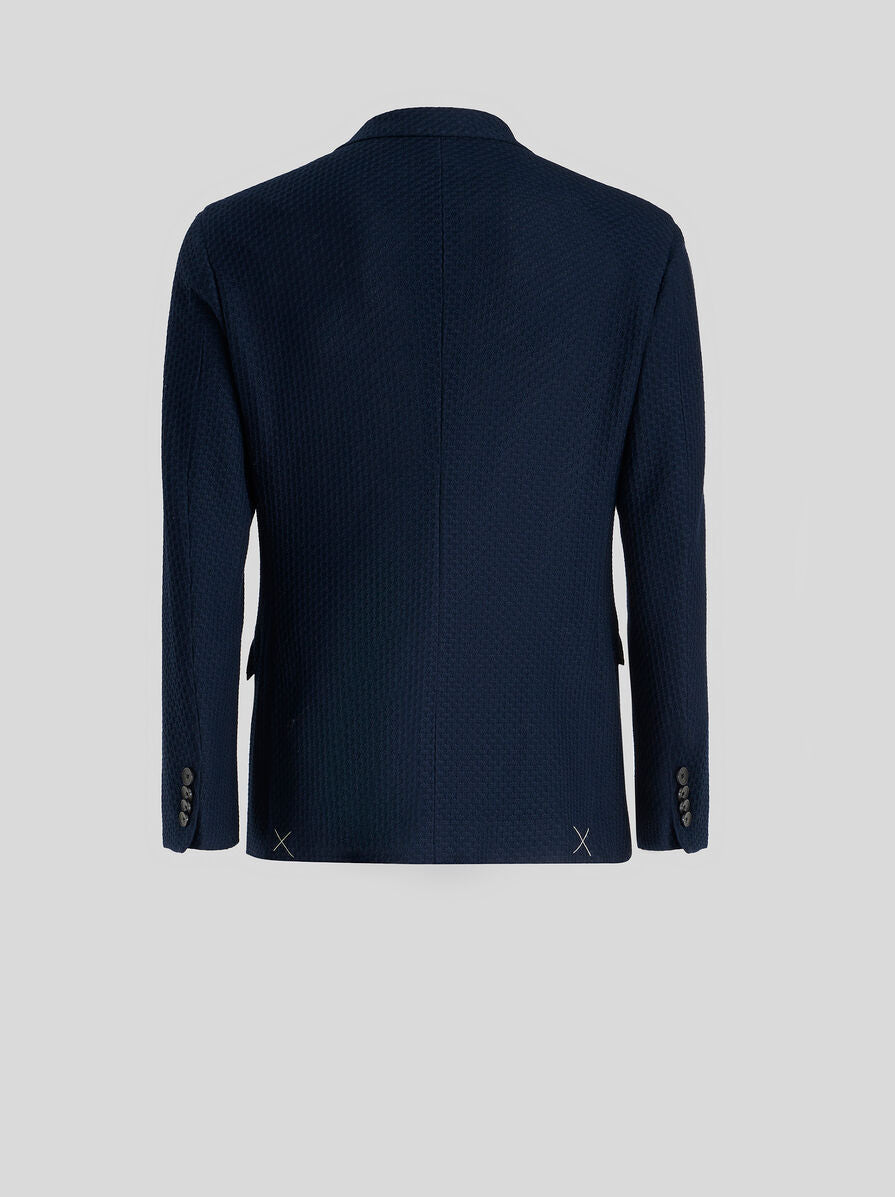 Worked Weave Jersey Jacket-48-NAVY-ETRO-Levy's Clothier