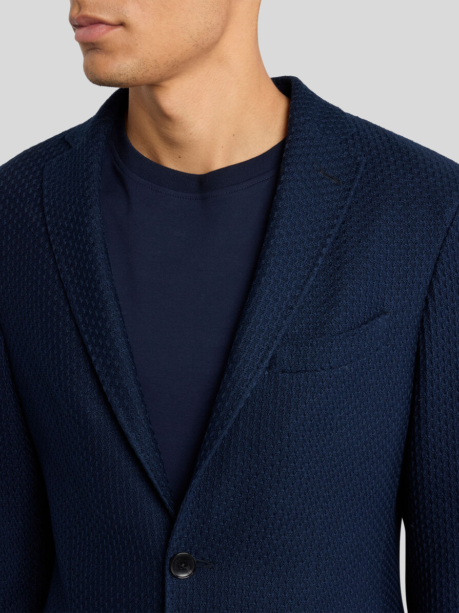 Worked Weave Jersey Jacket-48-NAVY-ETRO-Levy's Clothier