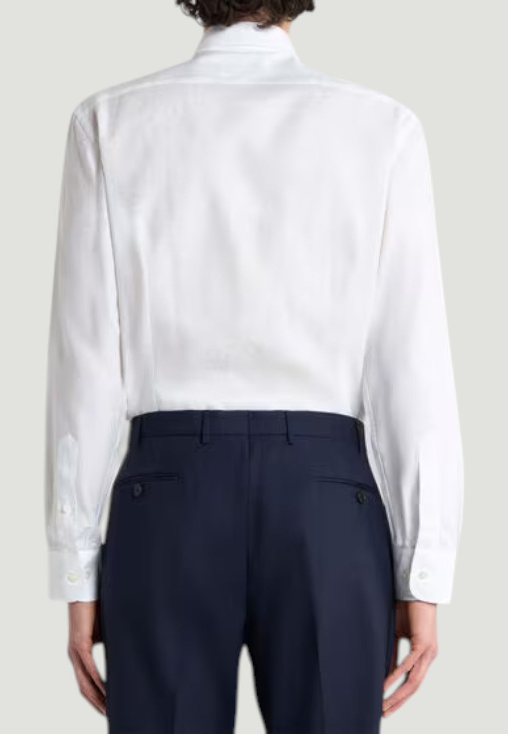 Cotton Jacquard Shirt with Paisley Foliage Motif - White-40-ETRO-Levy's Clothier
