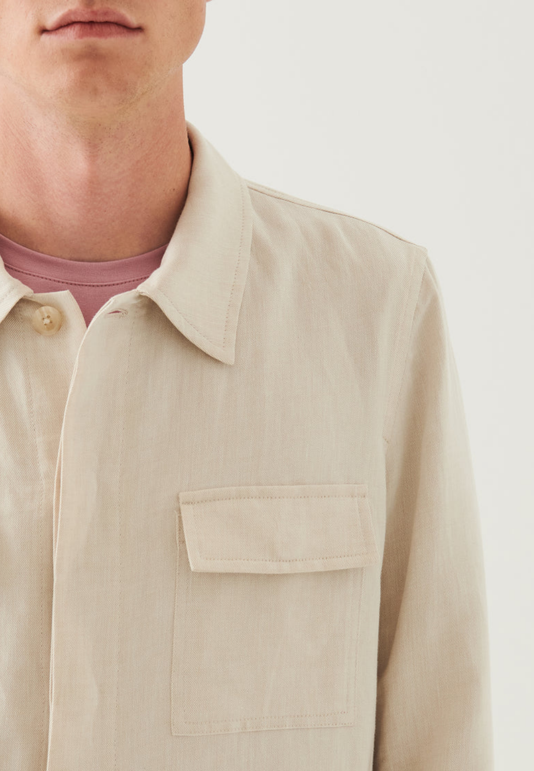 Linen Cotton Blend Shirt Jacket-M-CLAY-PATRICK ASSARAF-Levy's Clothier