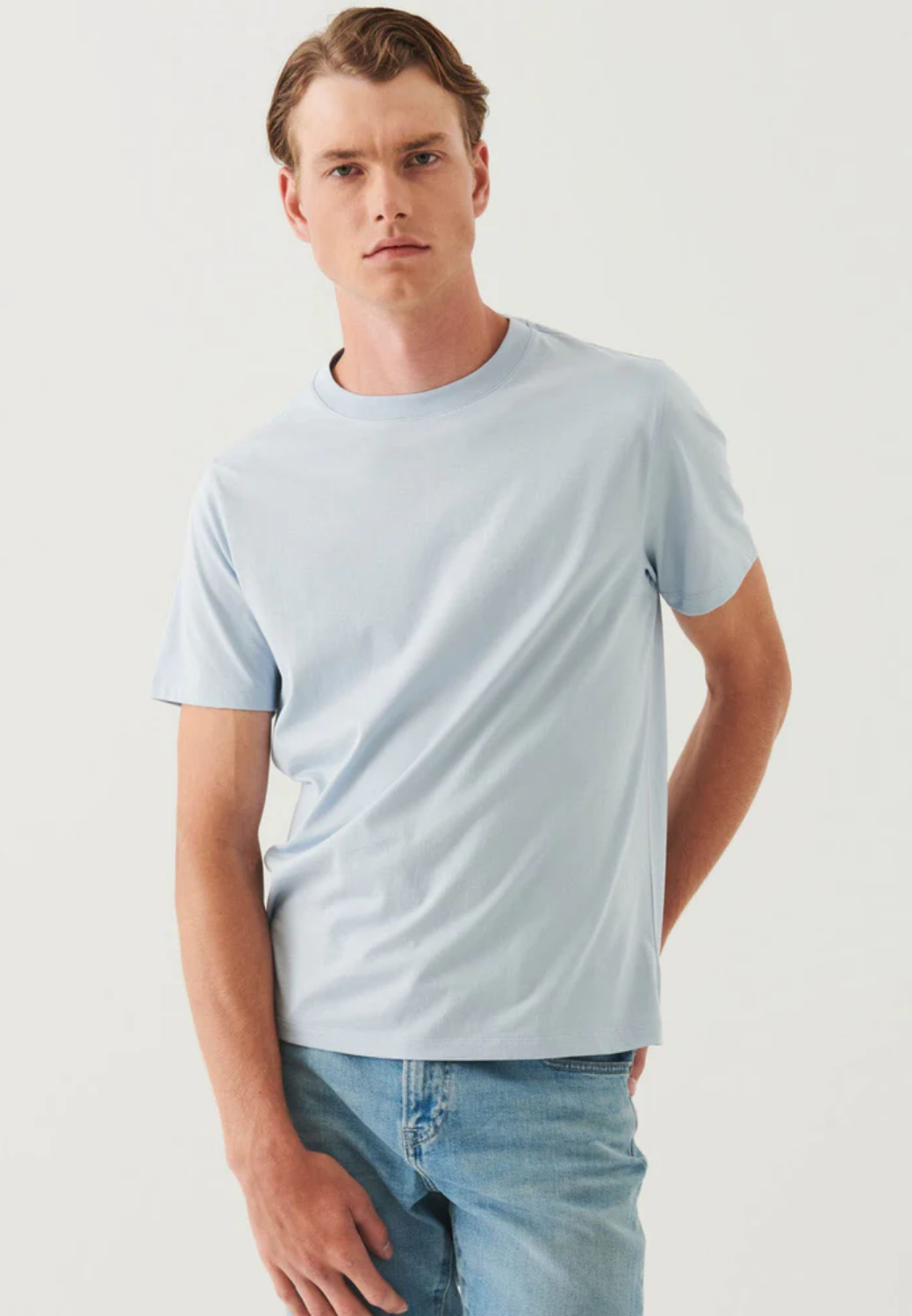 Organic Pima Cotton High Neck T-Shirt-M-BLACK-PATRICK ASSARAF-Levy's Clothier