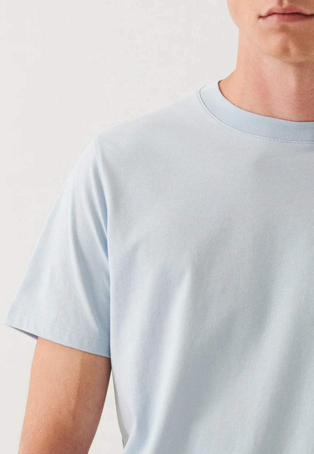 Organic Pima Cotton High Neck T-Shirt-M-BLACK-PATRICK ASSARAF-Levy's Clothier