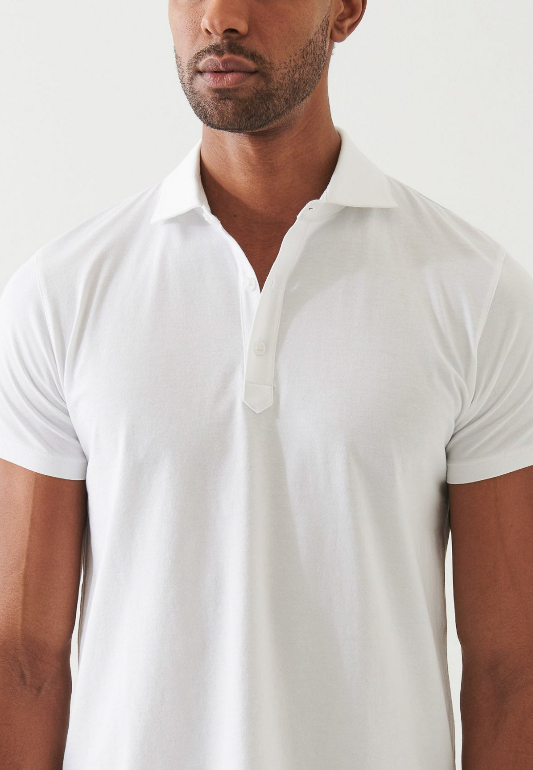 Organic Pima Cotton Polo Shirt-M-LIGHT GREY-PATRICK ASSARAF-Levy's Clothier