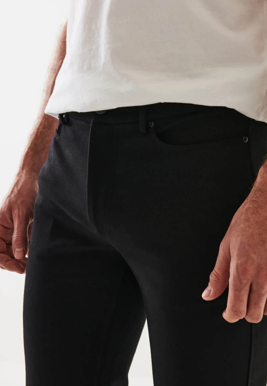 5 Pocket Stretch Jean-30-BLACK-PATRICK ASSARAF-Levy's Clothier