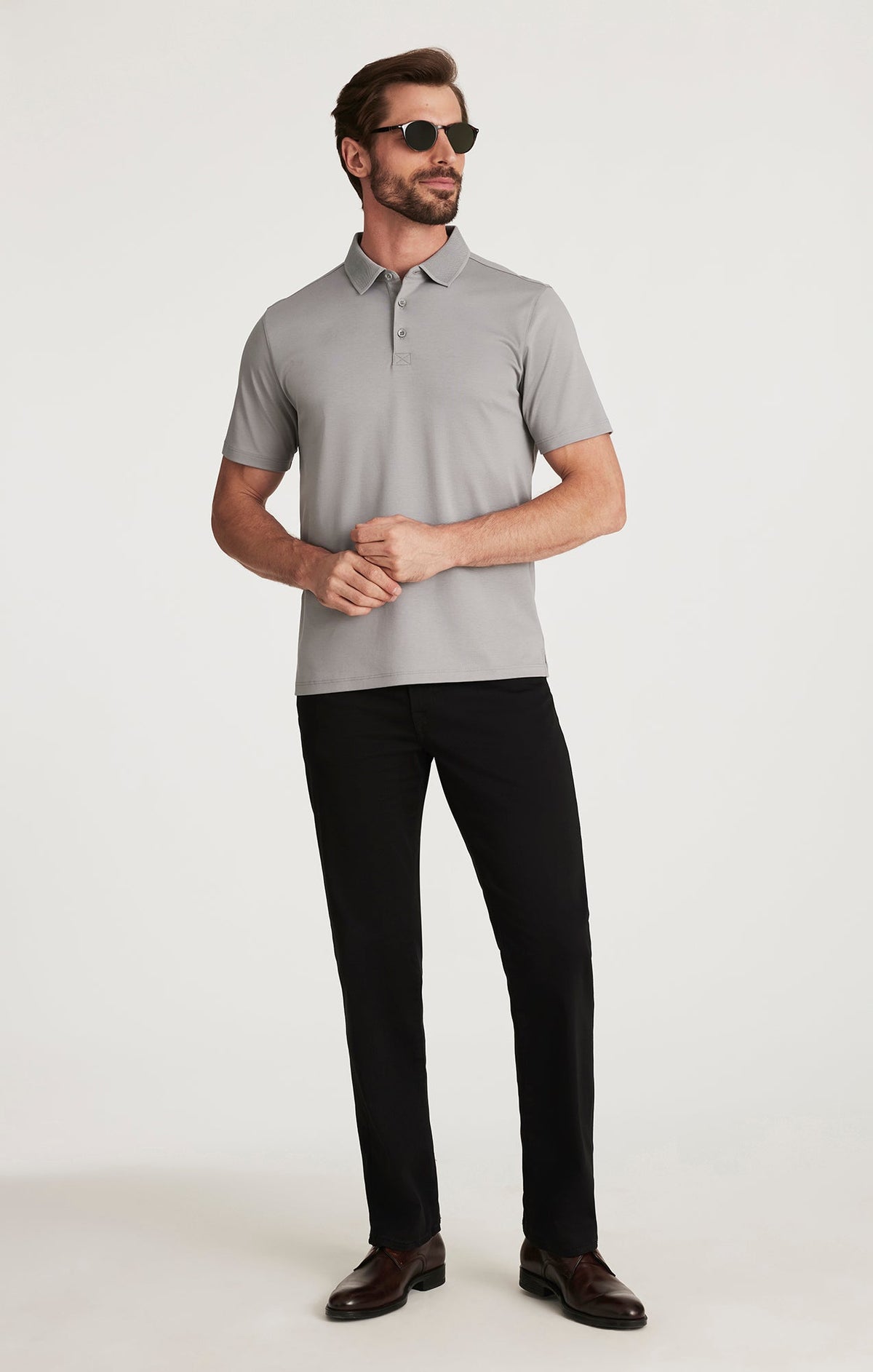 Charisma Relaxed Straight Pants in Select Double Black