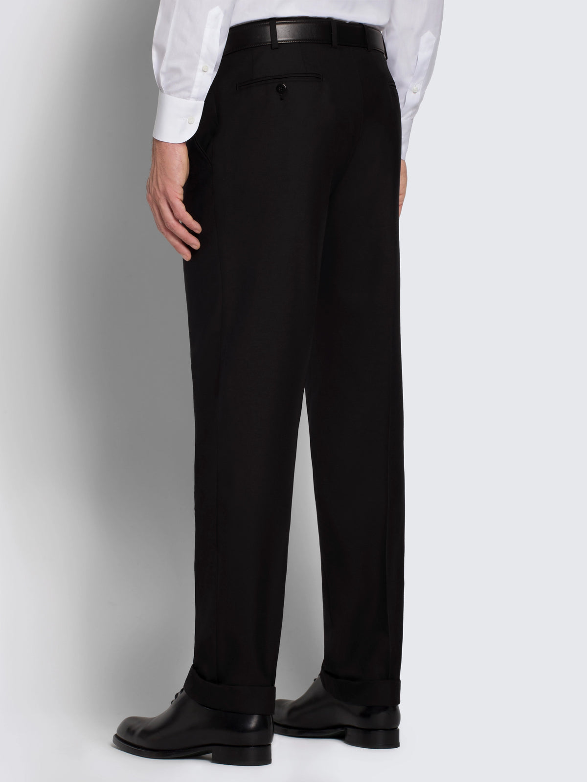 Super 160's Wool Brunico Suit - Black