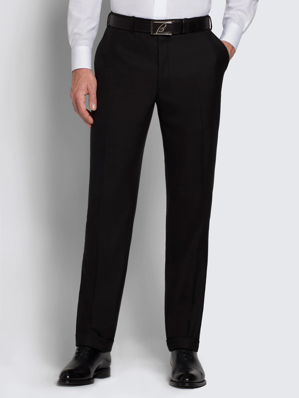 Super 160's Wool Brunico Suit - Black