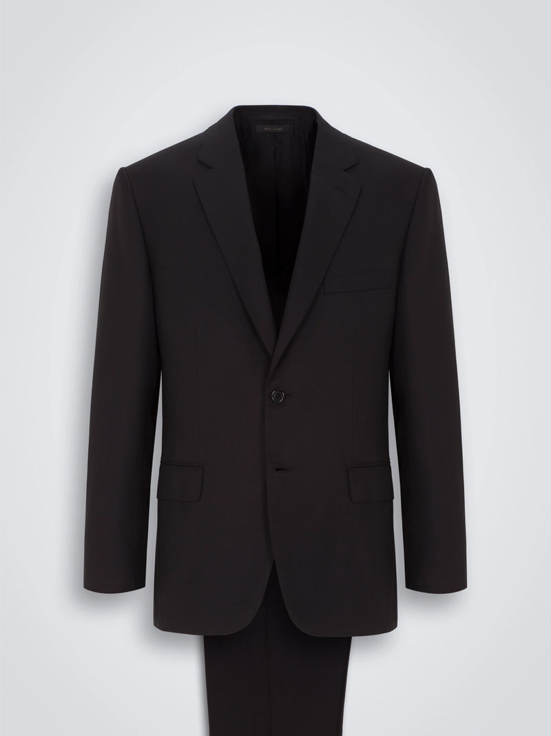 Super 160's Wool Brunico Suit - Black-50-1/REG-BRIONI-Levy's Clothier