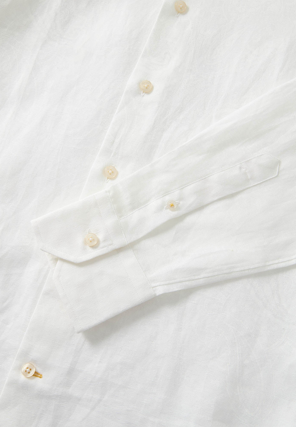 Reynolds Paisley Jacquard Cotton Linen Blend Shirt-15-LIGHT BLUE-ROBERT TALBOTT-Levy's Clothier