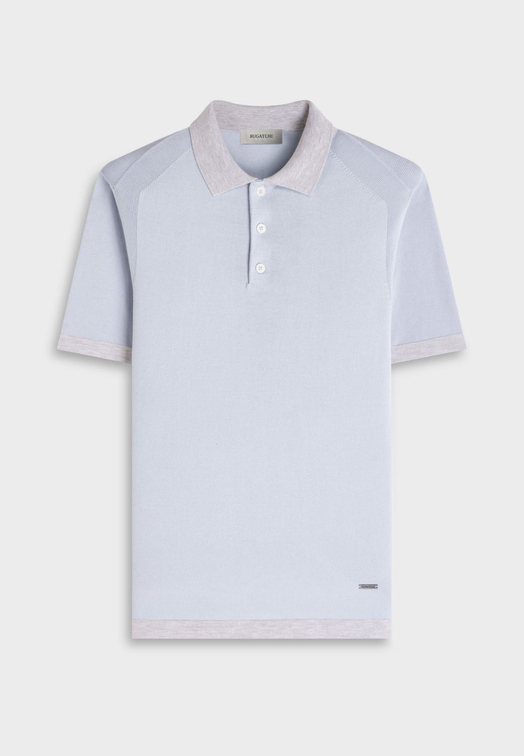 Jersey Knit Short-Sleeve Polo Sweater-M-ICE-BUGATCHI-Levy's Clothier