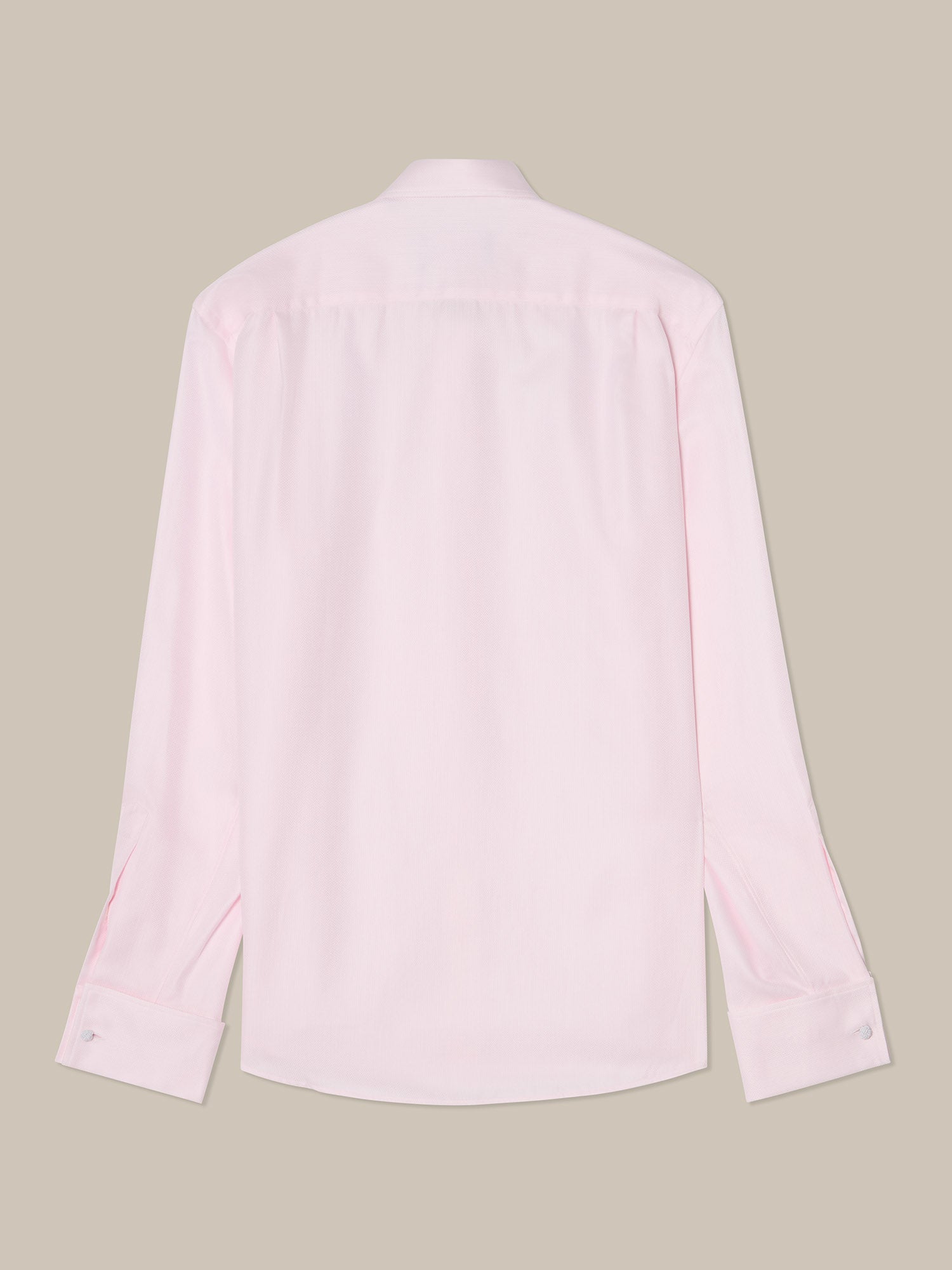 Reynolds Contemporary French Cuff Herringbone Shirt - Pink-15-PINK-ROBERT TALBOTT-Levy's Clothier