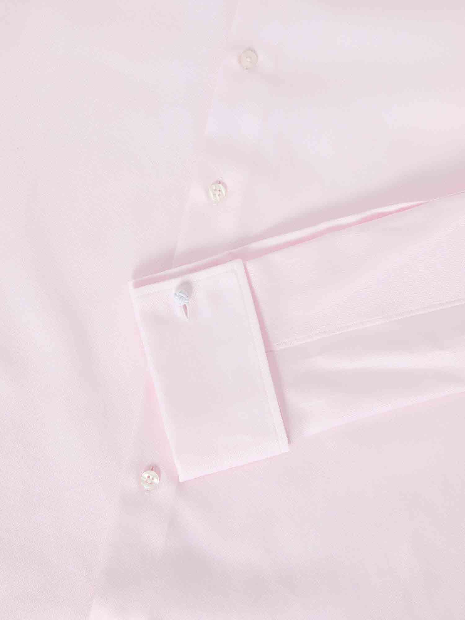 Reynolds Contemporary French Cuff Herringbone Shirt - Pink-15-PINK-ROBERT TALBOTT-Levy's Clothier