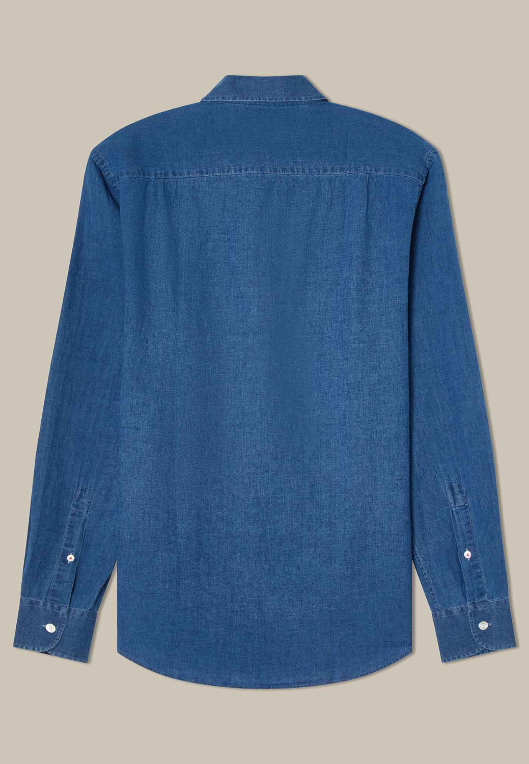 Morgan Linen/Cotton Shirt - Light Denim-M-LIGHT DENIM BLEACHED WASH-ROBERT TALBOTT-Levy's Clothier