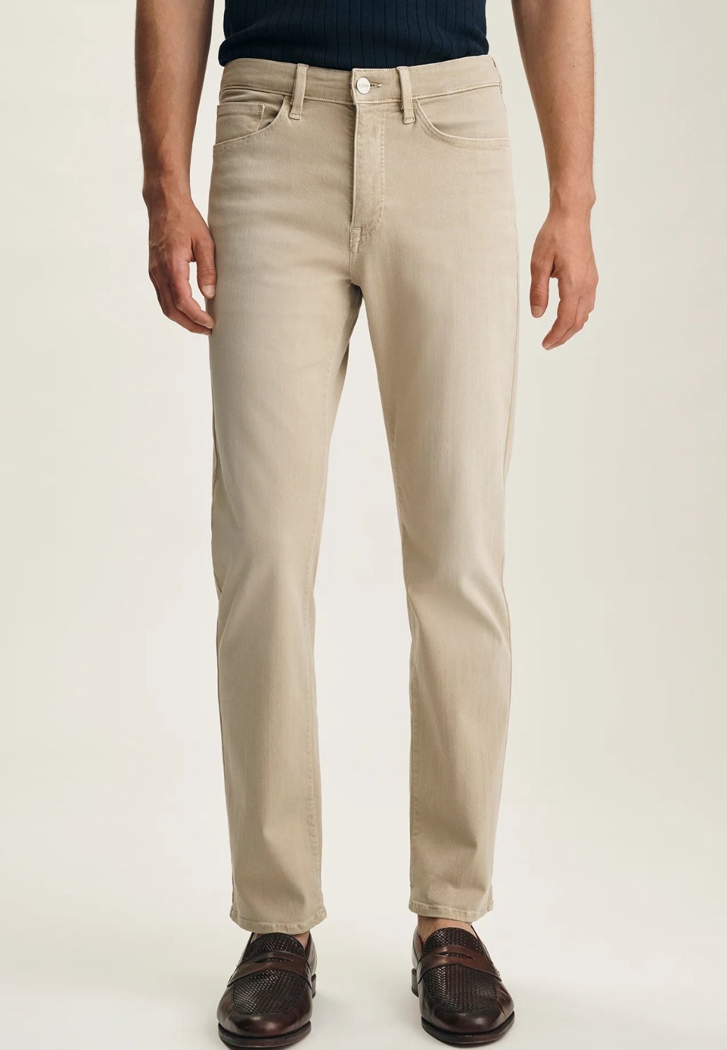 Charisma Relaxed Straight Leg Pants In Sand Colored Urban