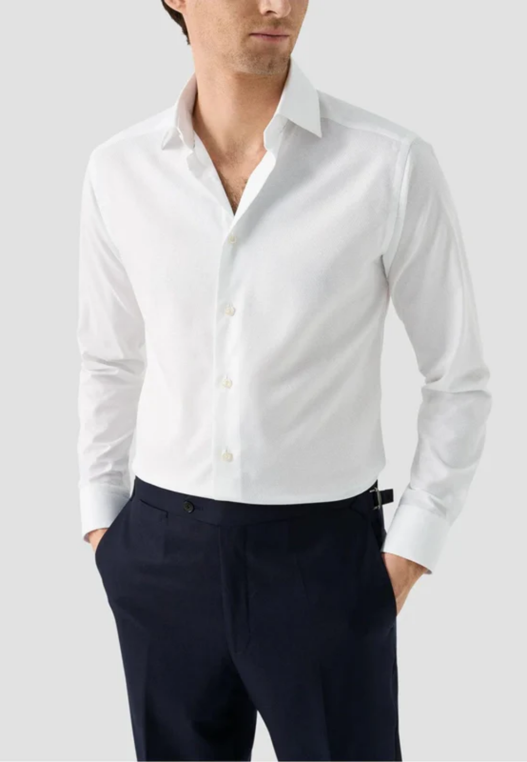 Contemporary Fit Shirt - White-16-ETON OF SWEDEN-Levy's Clothier