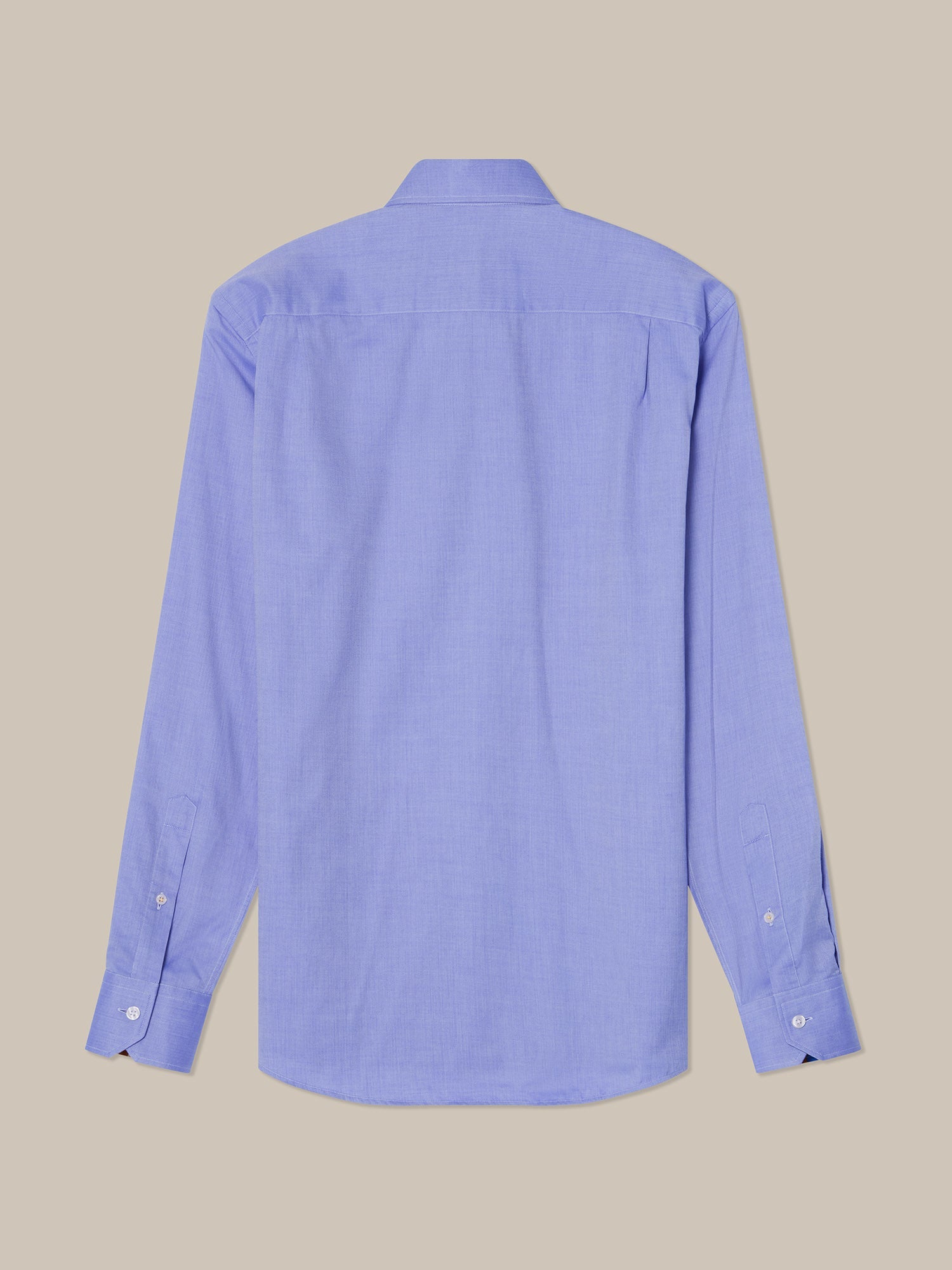 Reynolds Ultra Light Weight Brushed Herringbone Shirt-S-BLUE-ROBERT TALBOTT-Levy's Clothier