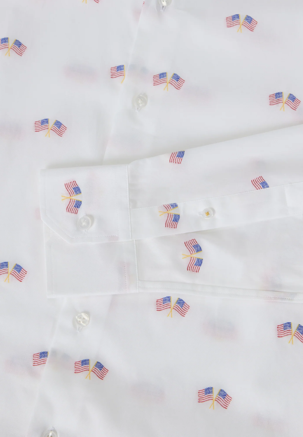 Reynolds Flag Fil Coupe Twill Shirt - White-S-WHITE-ROBERT TALBOTT-Levy's Clothier