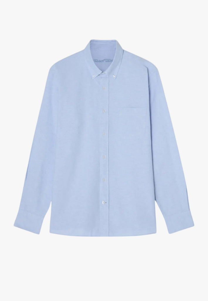 Harrison Button Down Oxford Shirt - Oxford Blue-M-BLUE-ROBERT TALBOTT-Levy's Clothier