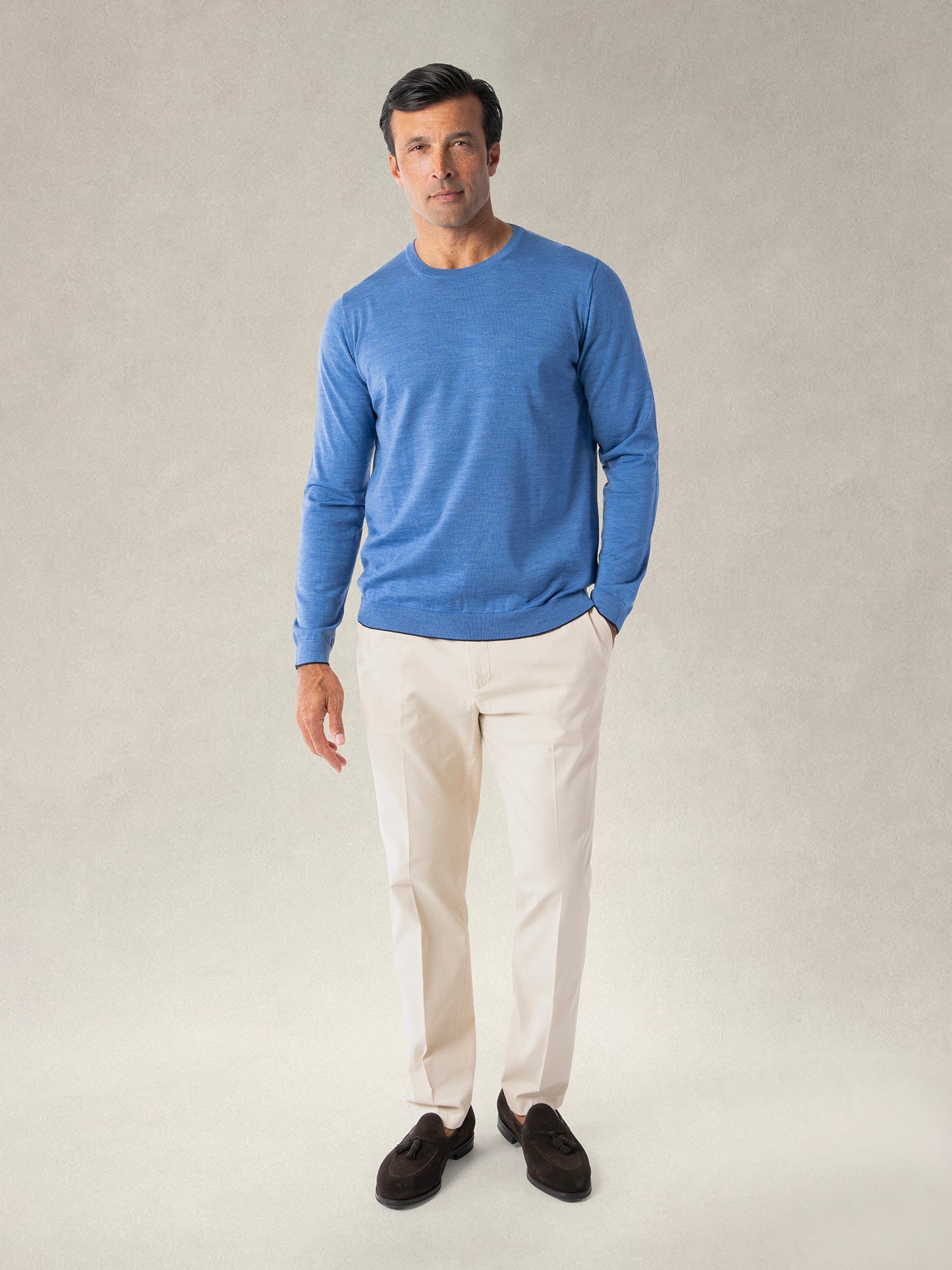 Keaton Crewneck Sweater-M-BLACK-ROBERT TALBOTT-Levy's Clothier