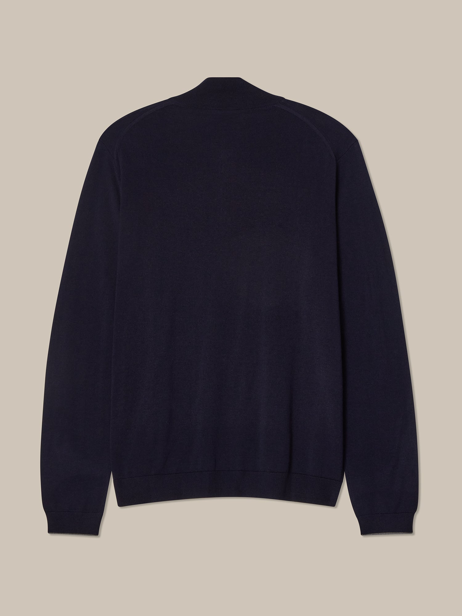 Eastwood Quarter Zip Sweater-M-SKY BLUE WITH NAVY TIPPING-ROBERT TALBOTT-Levy's Clothier