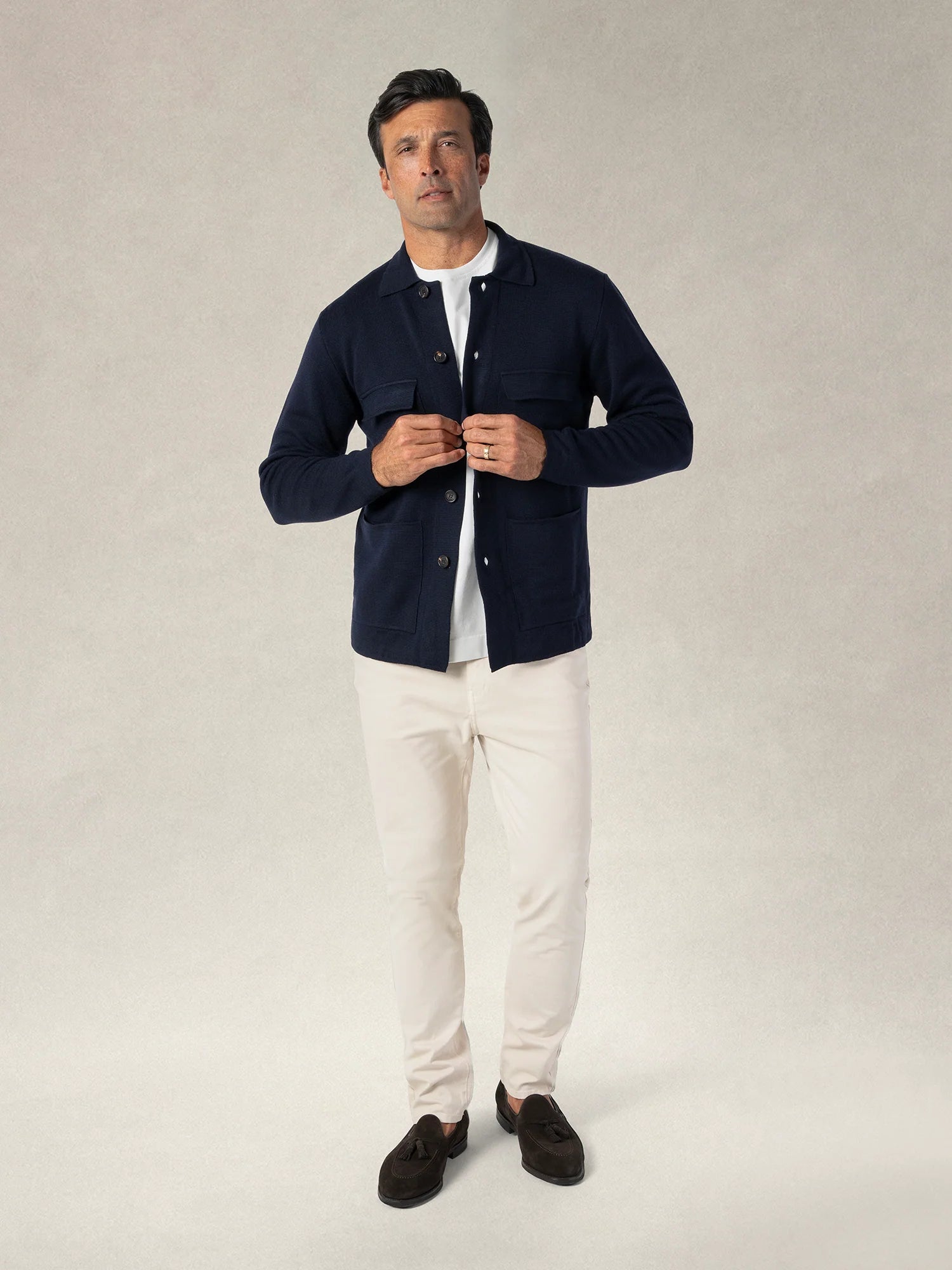 Landon Sweater Jacket-M-SAND-ROBERT TALBOTT-Levy's Clothier