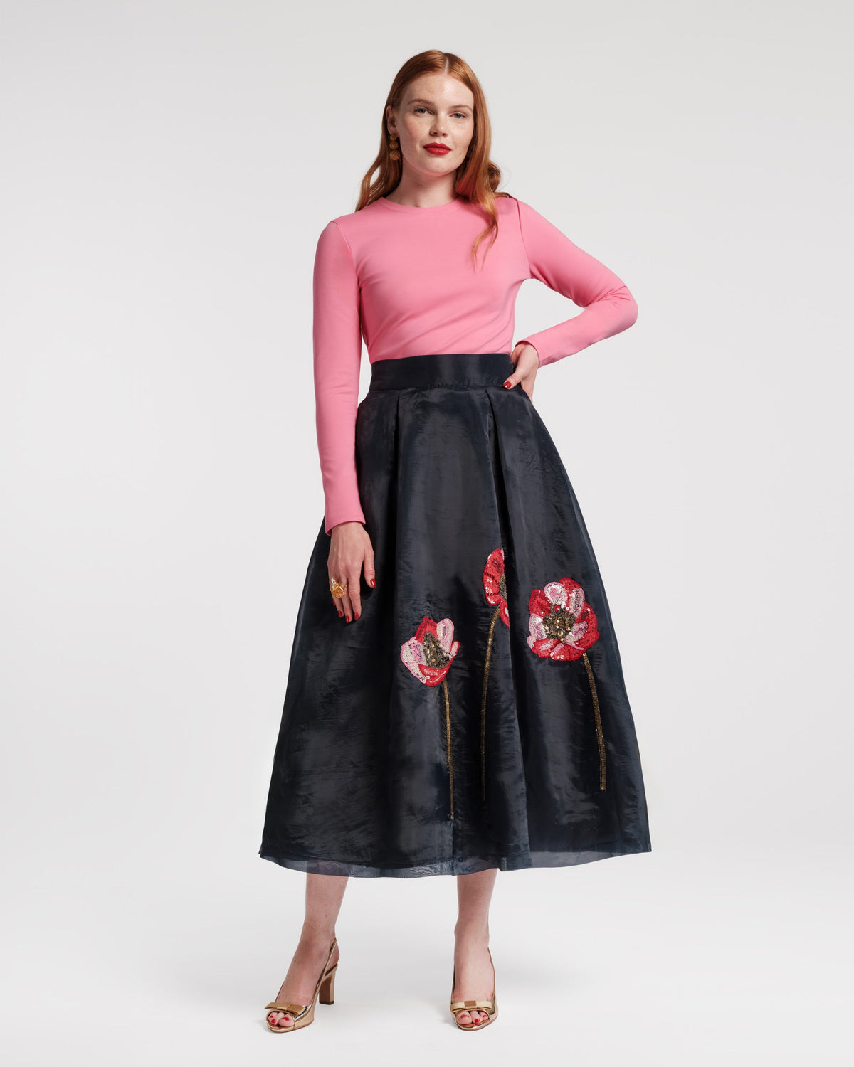 Shea Max Skirt - Paradise Poppy
