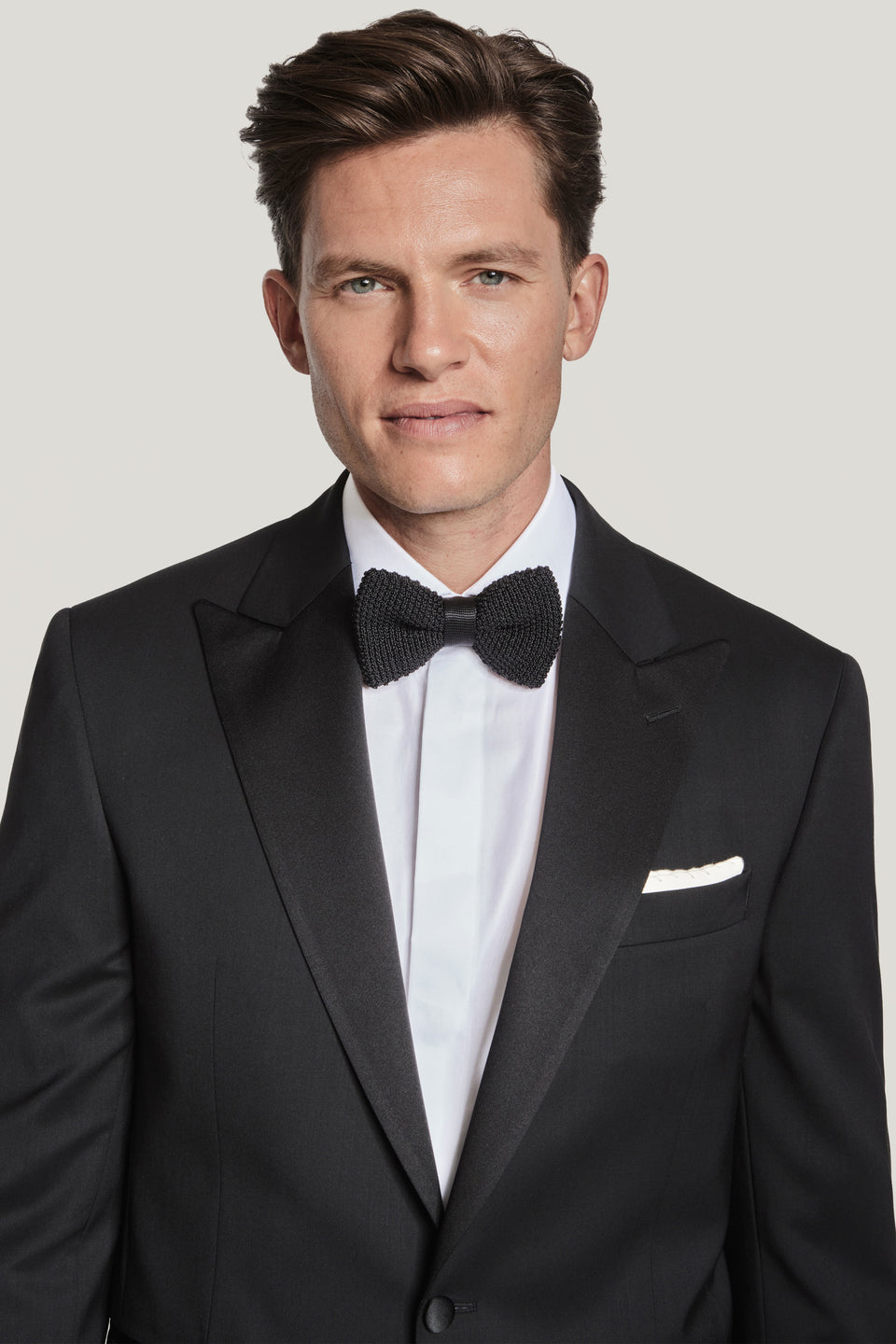 Solid Tuxedo Jacket - Black