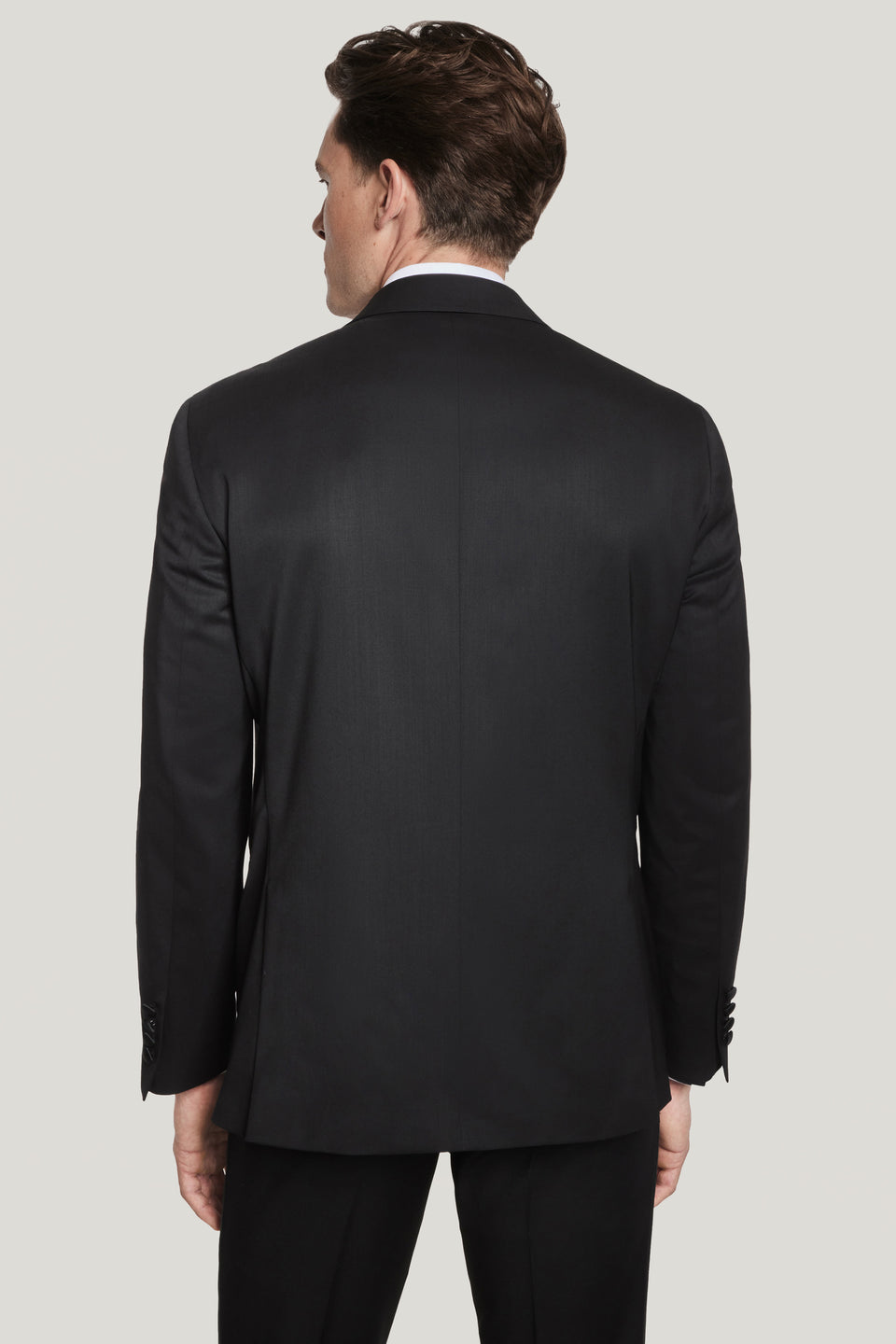 Solid Tuxedo Jacket - Black