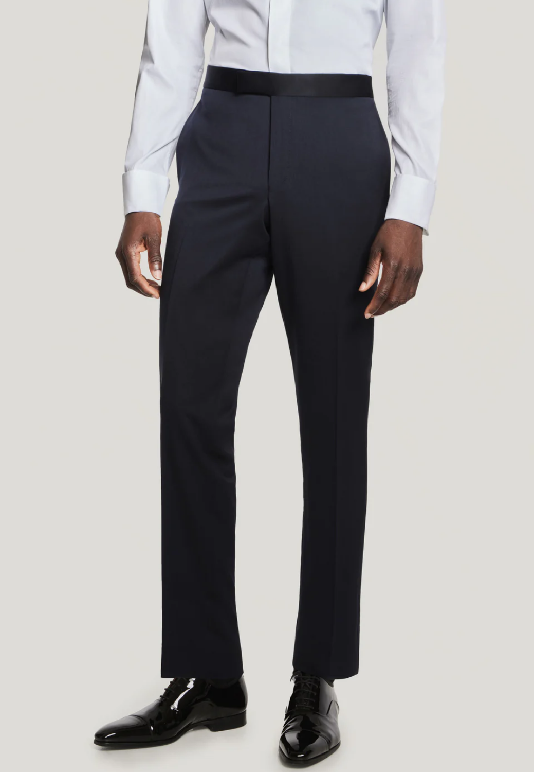 Navy Solid Tuxedo Trouser-38-1/REG-JACK VICTOR-Levy's Clothier