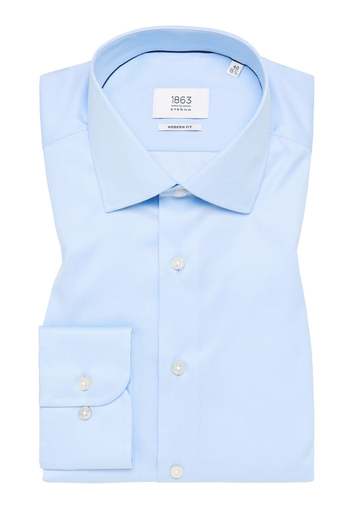 Luxury Shirt Modern Fit Kent Collar - Blue