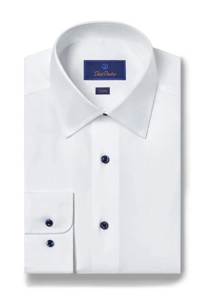 Premium Super Fine Twill Dress Shirt - Trim Fit | 100% Long Staple Cotton