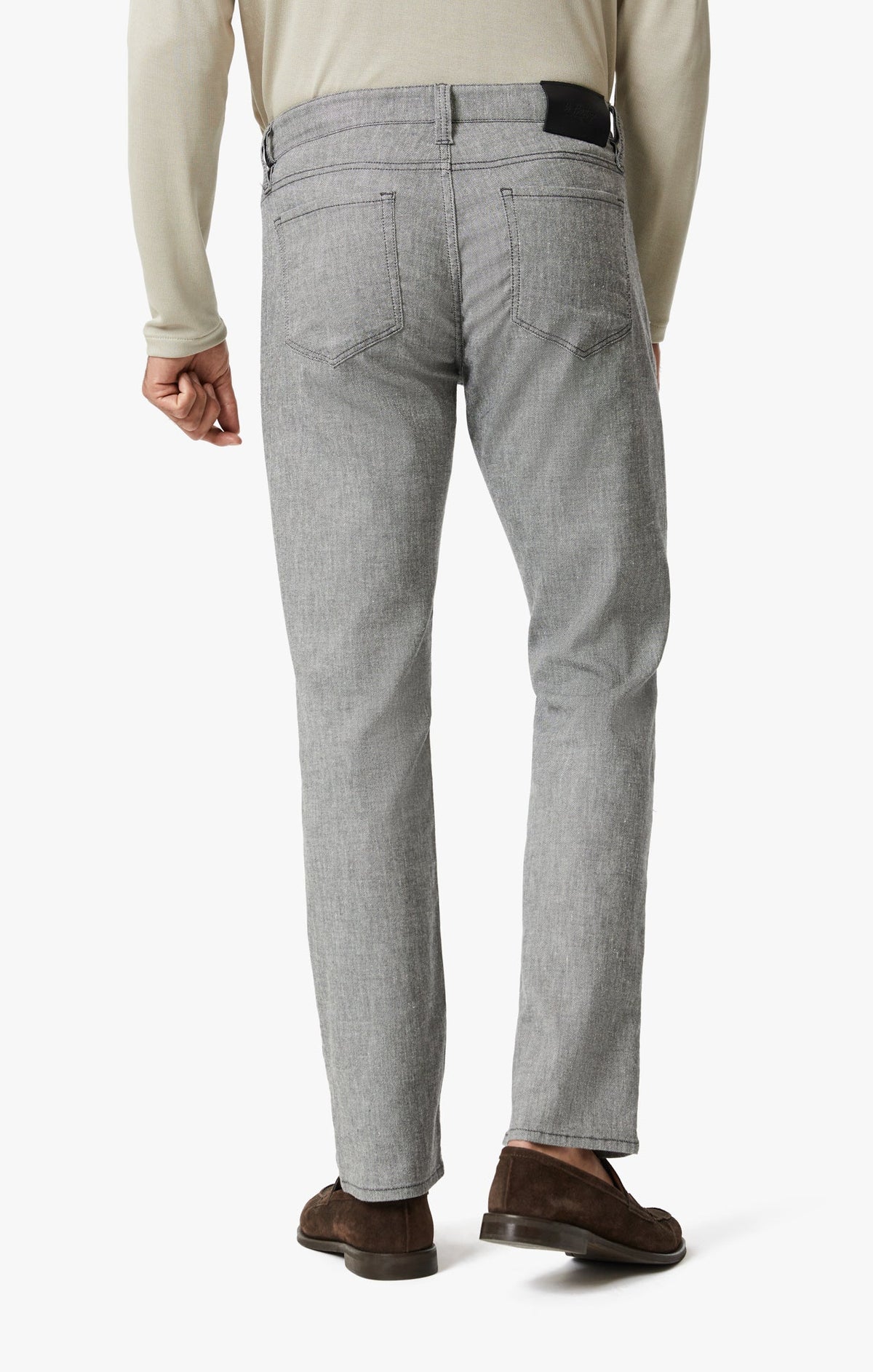 Charisma Relaxed Straight Leg Pants in Anthracite Hemp
