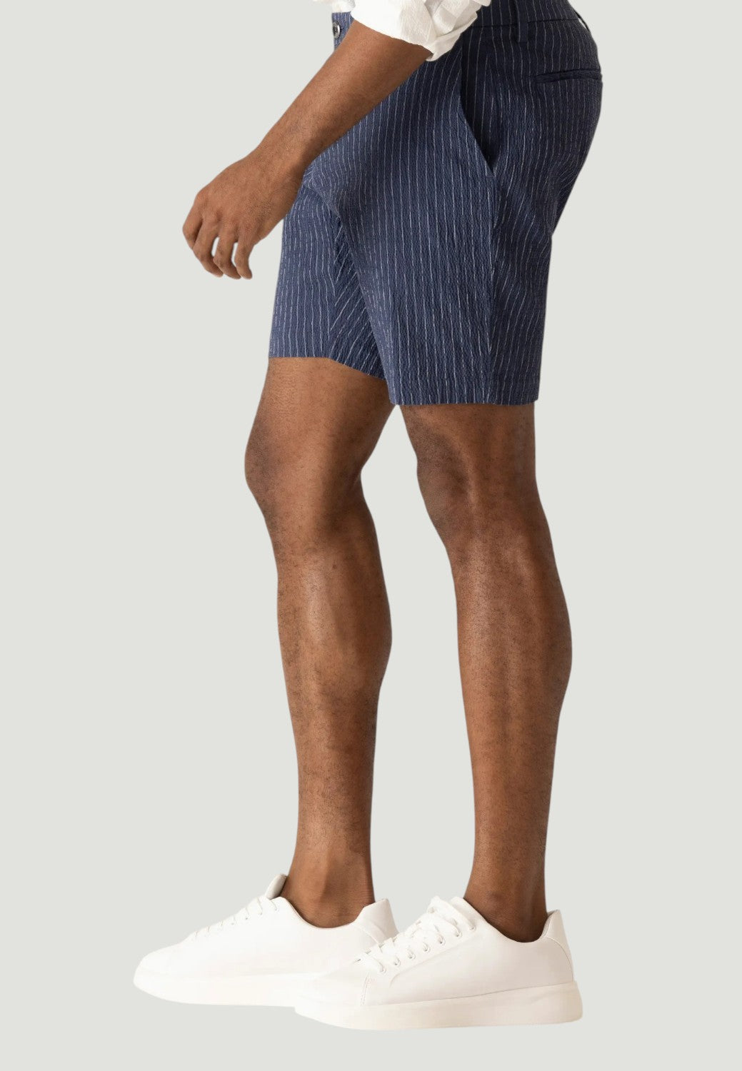 Oasis Seersucker Bermuda Shorts - Indigo-30-INDIGO-DEKE-Levy's Clothier