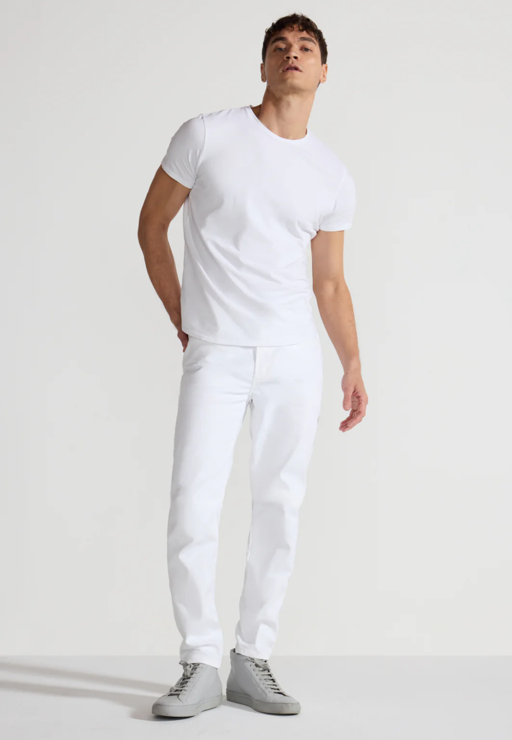 Blanc Slim Fit Stretch Denim Pant – White-30-BLANC-MONFRÈRE-Levy's Clothier