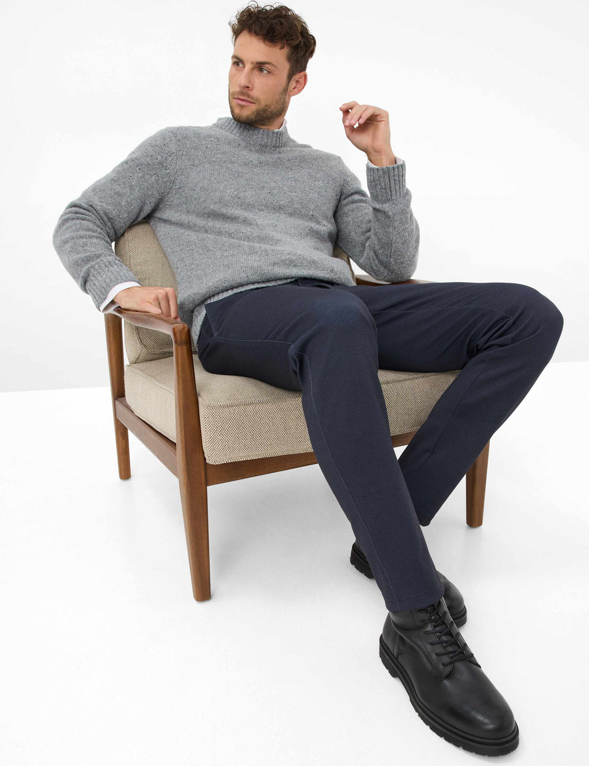 Chuck 5 Pocket Pant-33-05ANTHRA-BRAX TROUSERS-Levy's Clothier