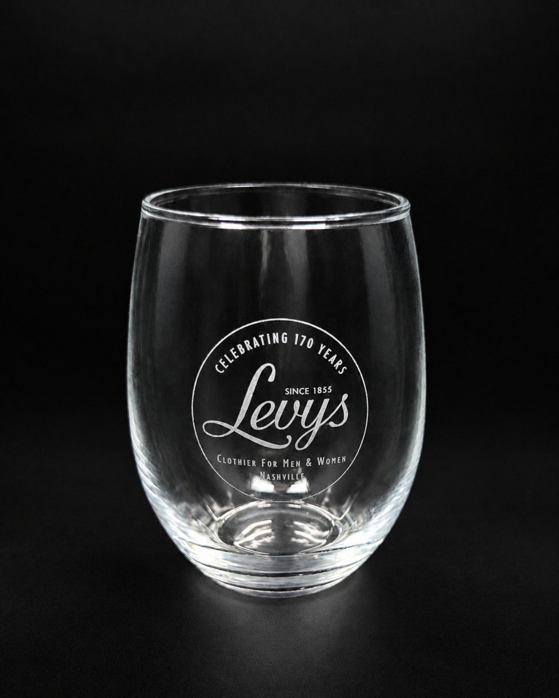 Levy's 170th Anniversary Wine Glass