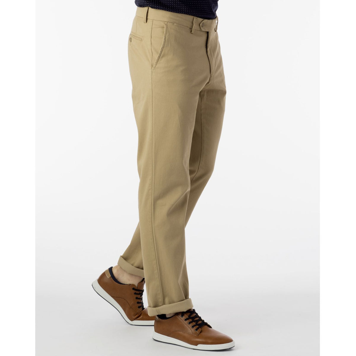 Perma Color Pima Twill Khaki Pants - Khaki