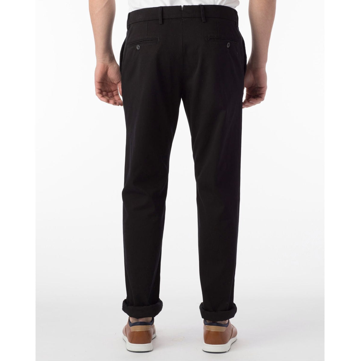 Perma Color Pima Twill Khaki Pants - Black