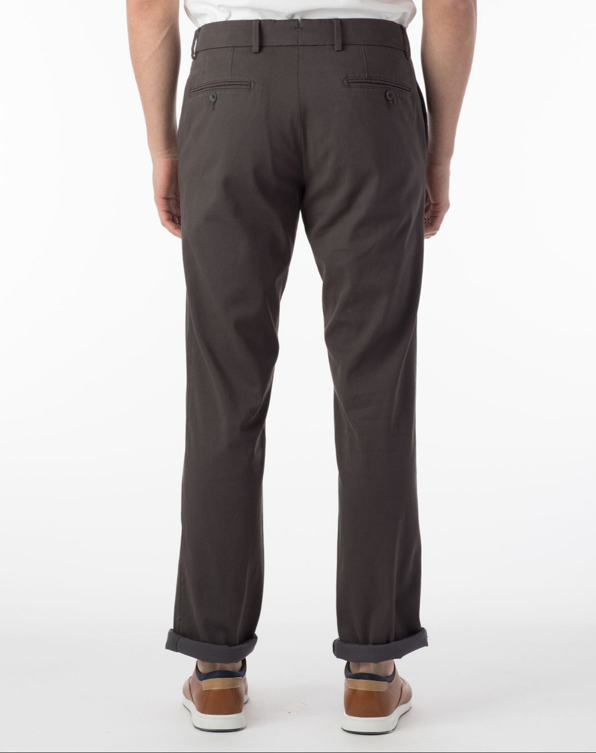 Perma Color Pima Twill Khaki Pants - Pavement
