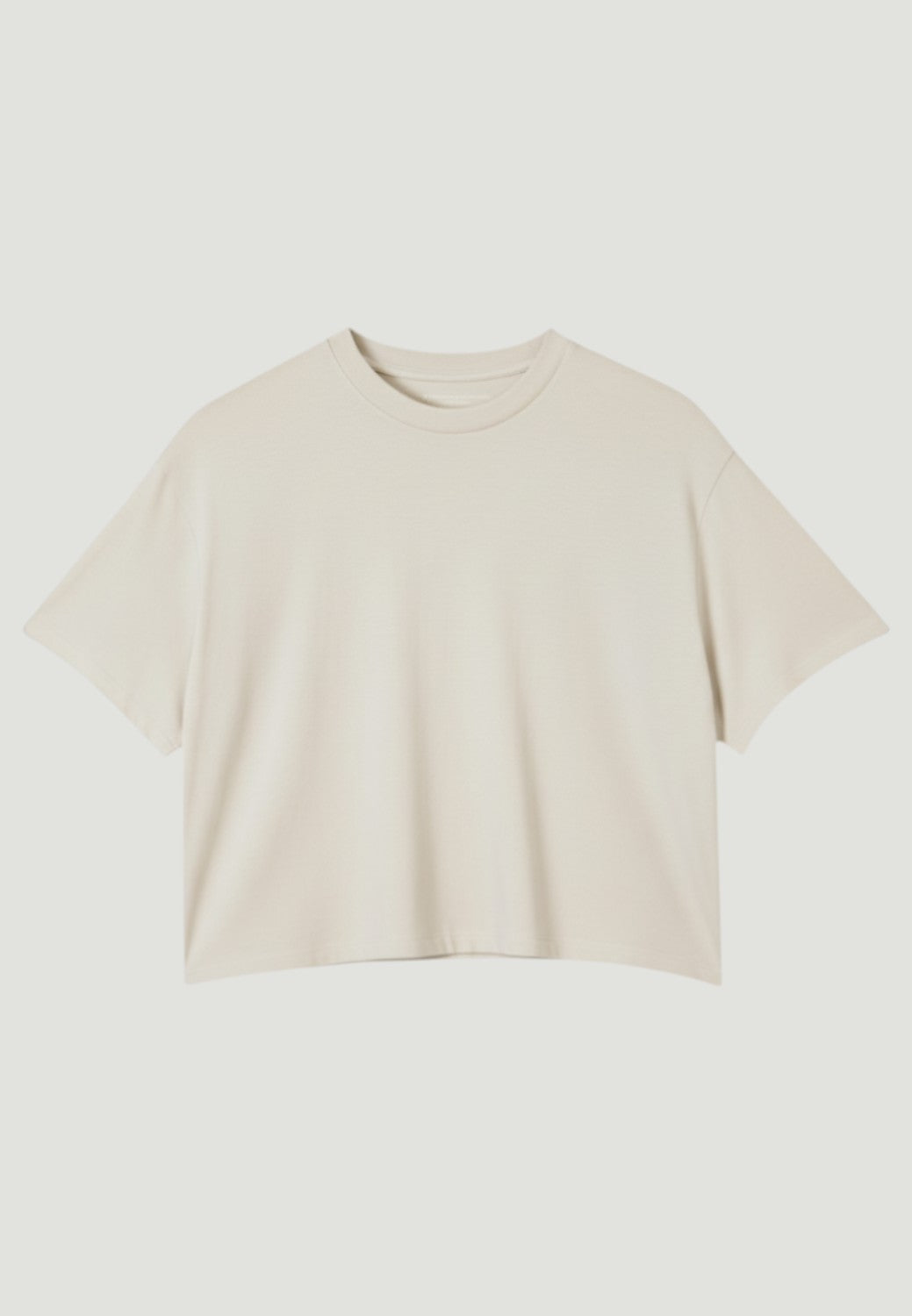 French Terry Short Sleeve Crewneck Shirt - Cream-XS-CREAM-MAJESTIC TEES-Levy's Clothier