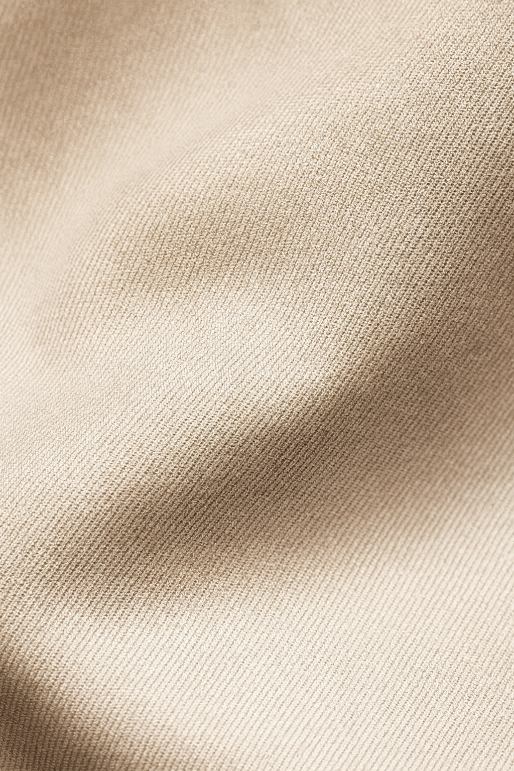 Contemporary Solid Twill Shirt - Beige