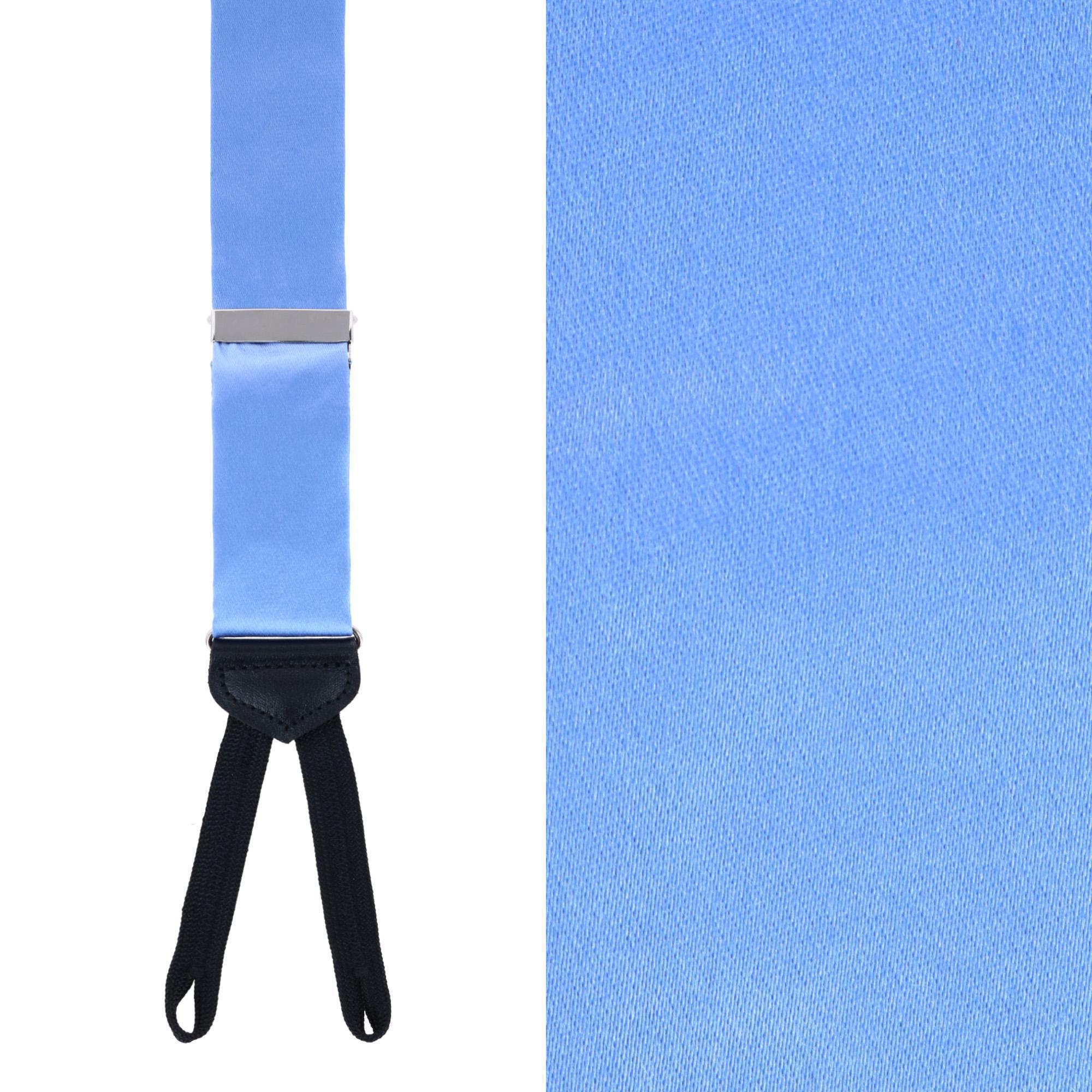 Trafalgar Sutton Solid Color Silk Formal End Braces-OS-BLK-TRAFALGAR-Levy's Clothier