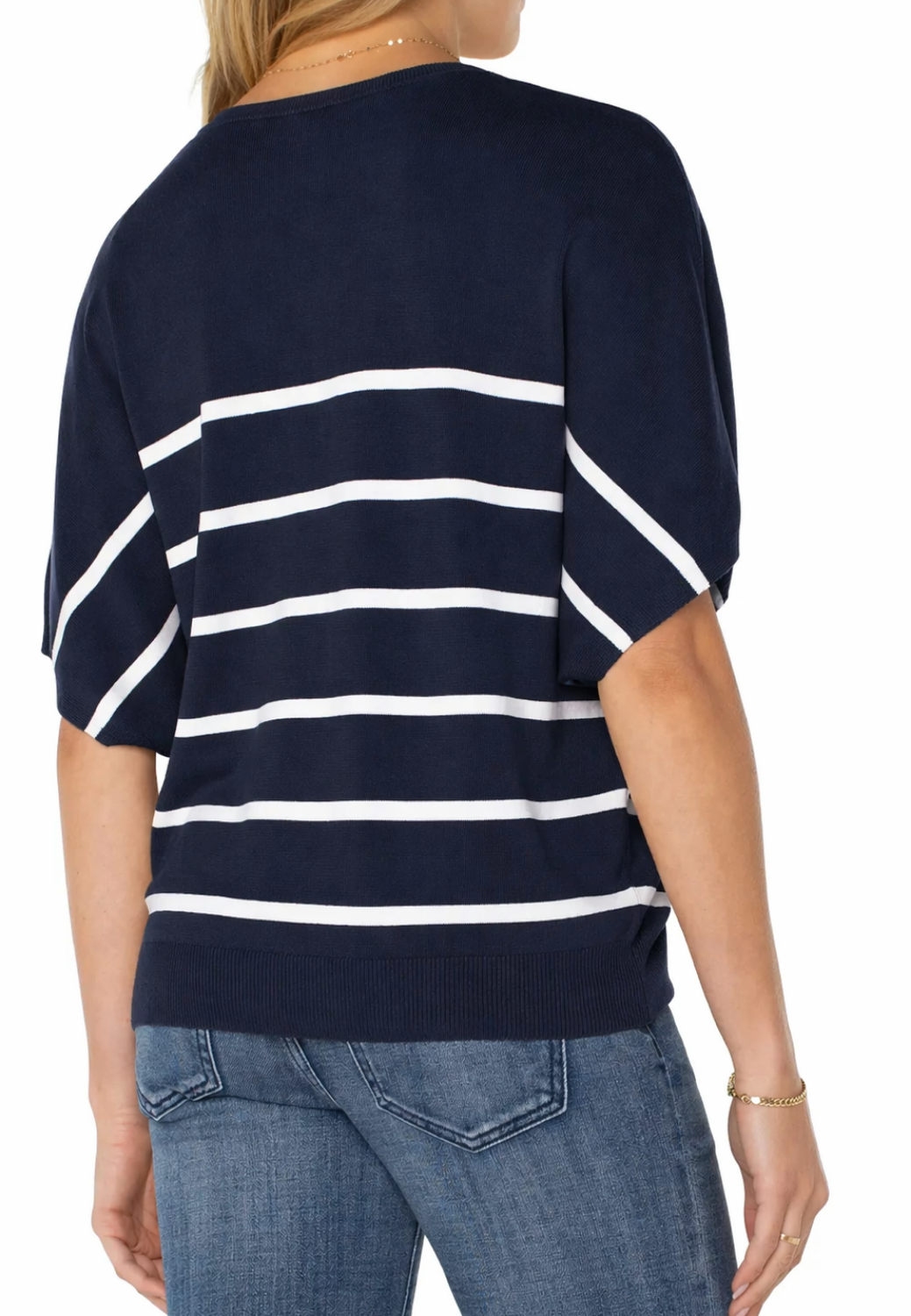 Short Sleeve Dolman V-neck