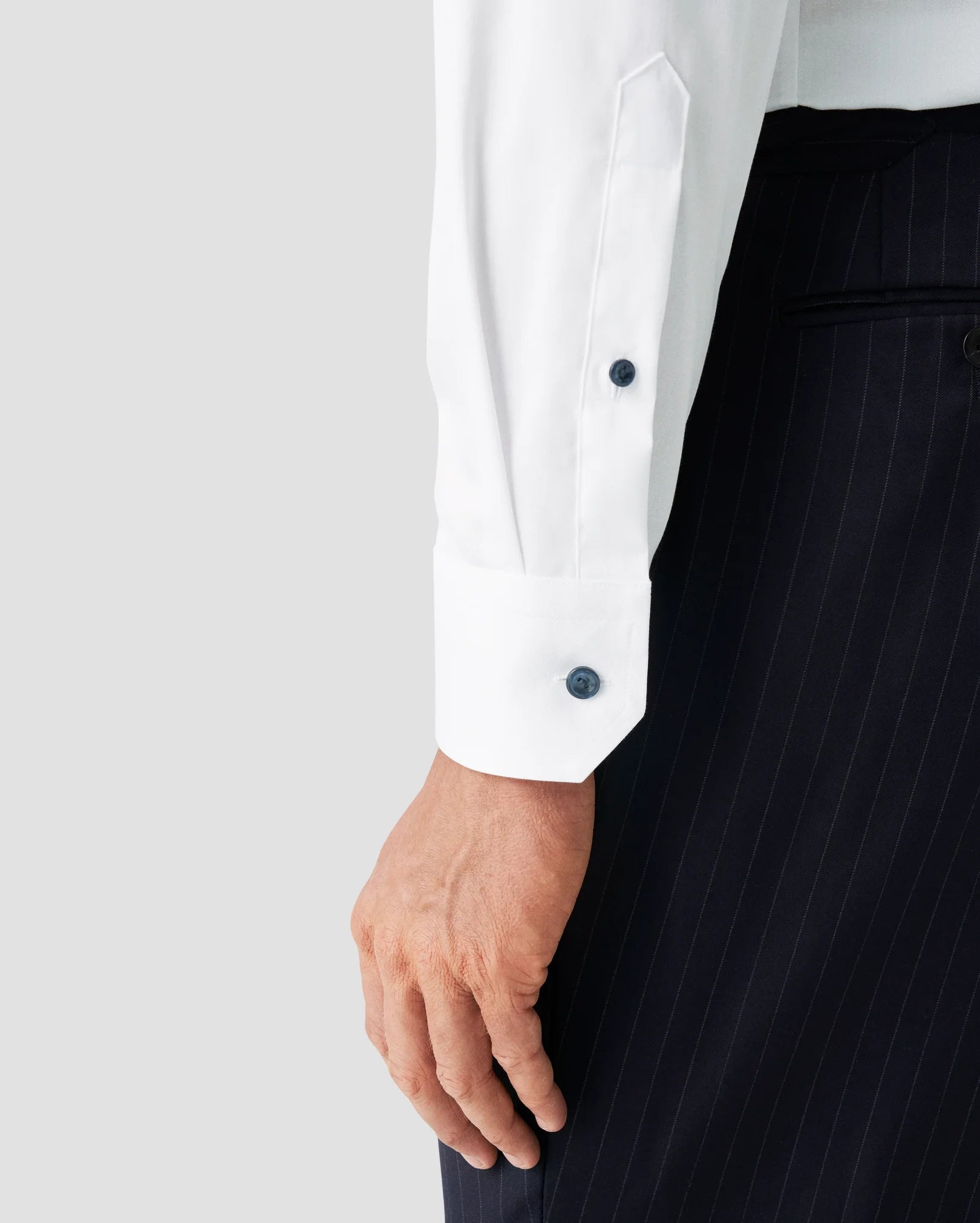 Eton White Signature Twill Shirt | Classic Fit | Cutaway Collar-18-ETON OF SWEDEN-Levy's Clothier